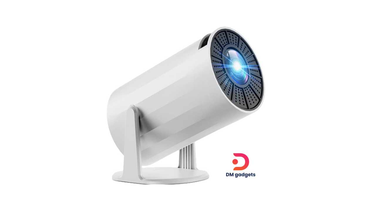 #614A#Andowl® PR80 Ultra HD 4K Mini Projector – White