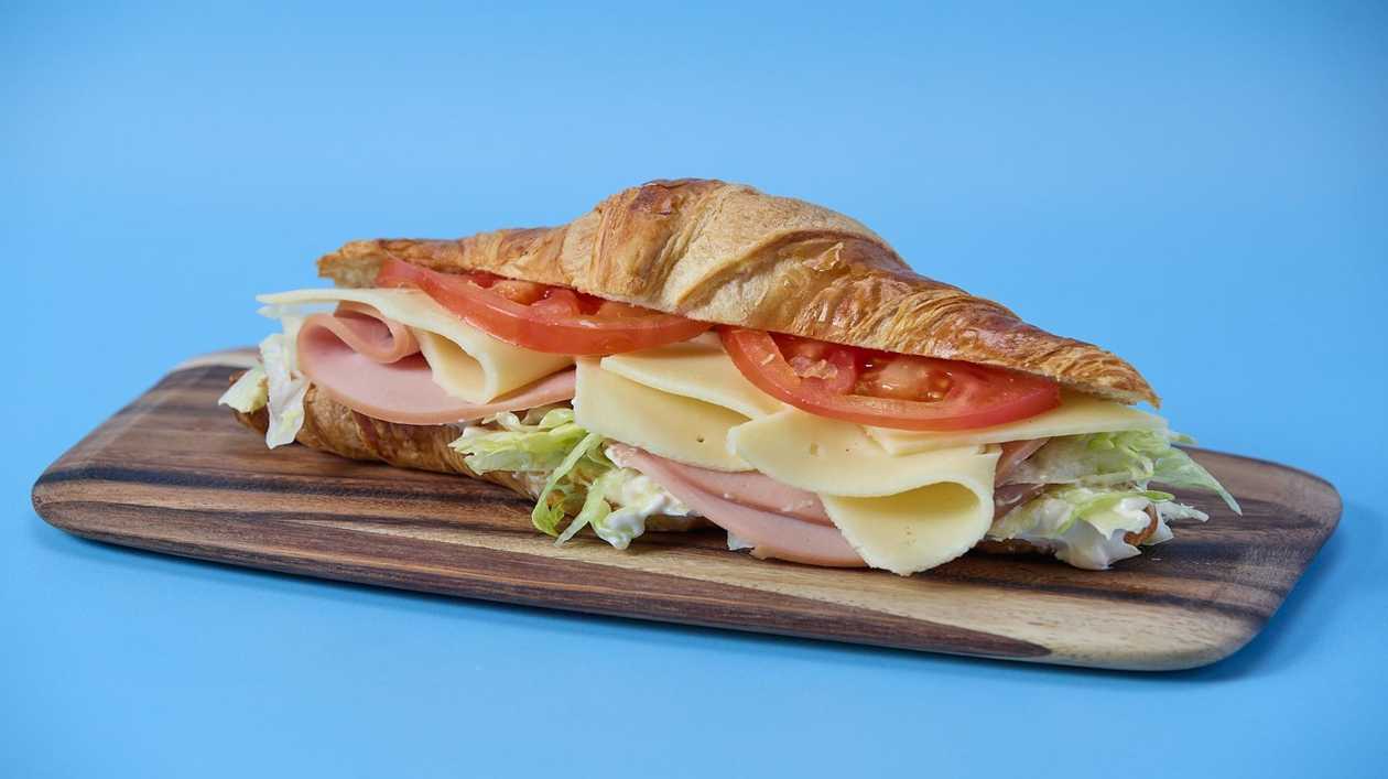 Croissant With Turkey & Cheese