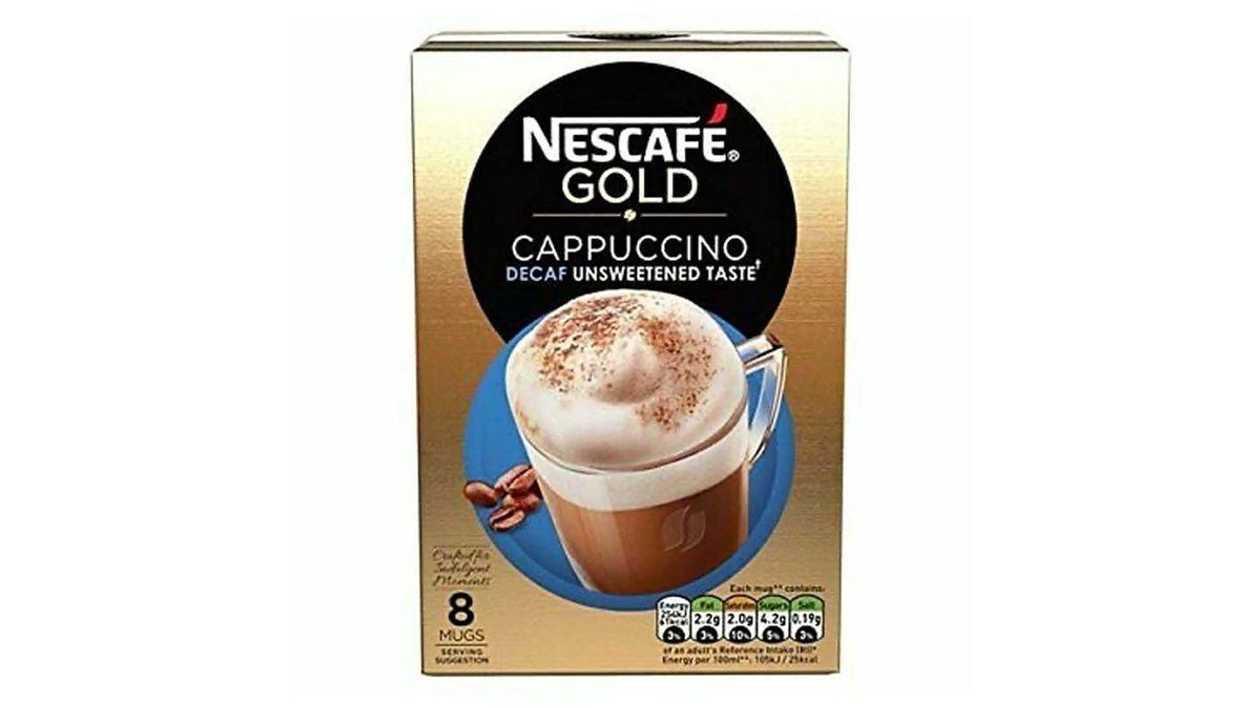 Nescafe Gold Cappuccino Decaf Unsweetened, X 8