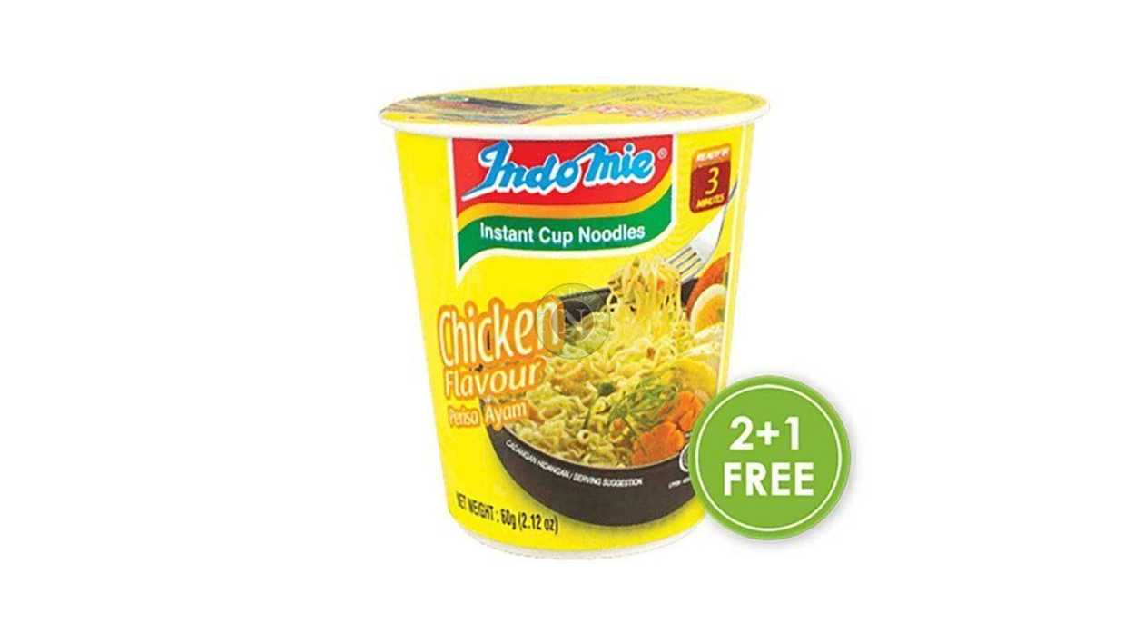 Indomie Instant Cup Noodles Chicken Flavour, 58g X 3