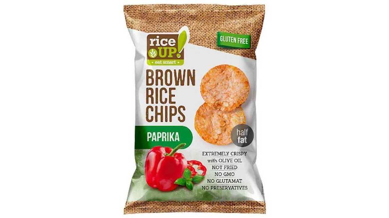 Rice Up Brown Rice Chips Paprika Flavour, 60g