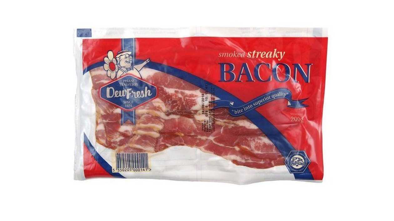 Dew Fresh Streaky Bacon, 200g