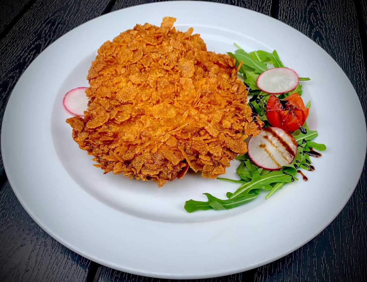 Pollo Ripieno Di Mozzarella In Crosta Di Mais