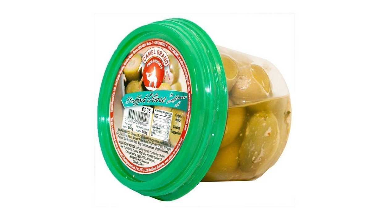 Camel Brand Stuffed Olives, 250g