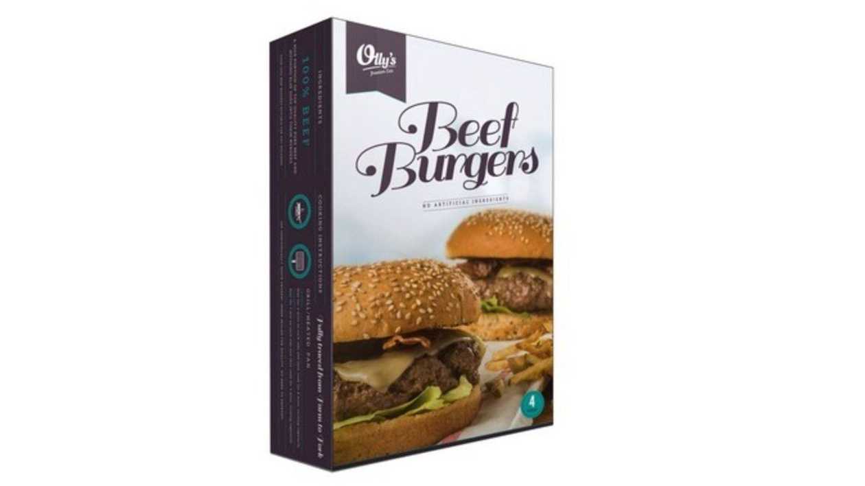 Olly's Pure Beef Burgers, 680g X 4
