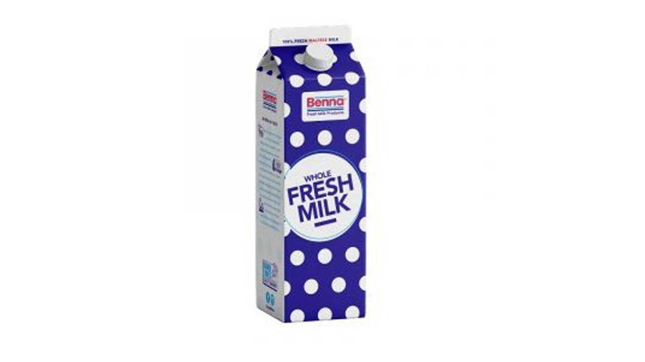 Benna Whole Fresh Milk 3.5% Fat, 1l