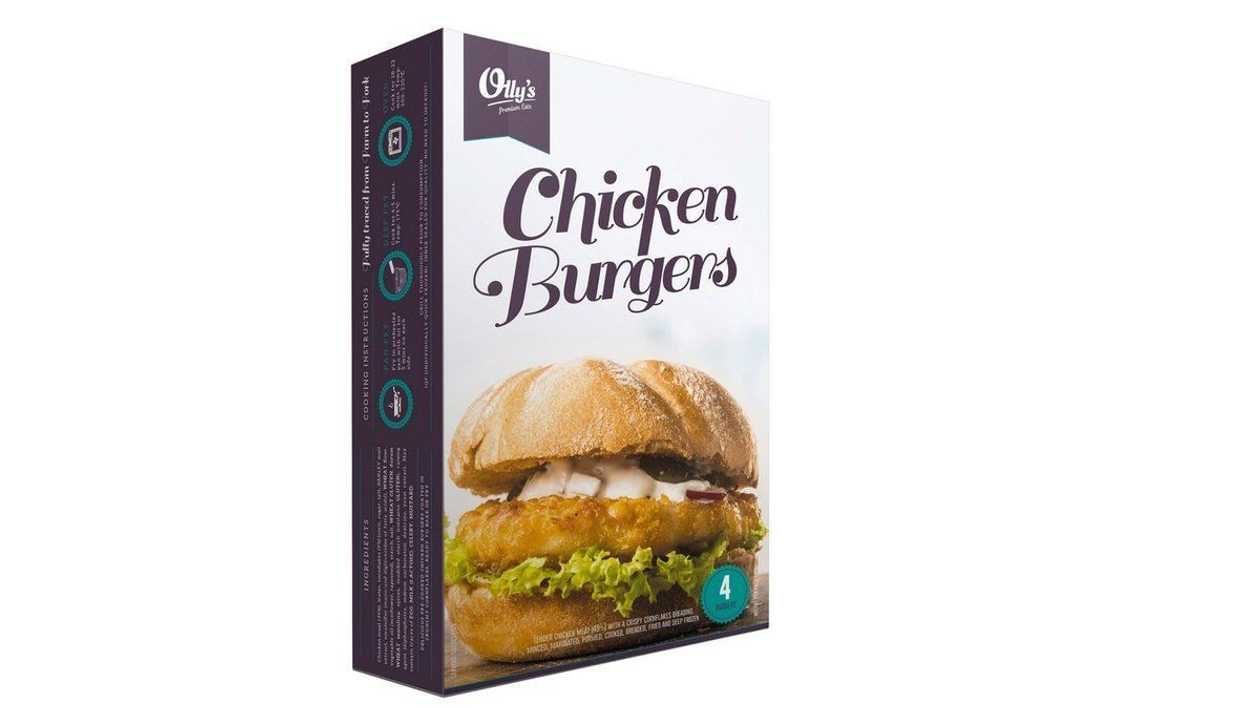 Olly's Chicken Burgers, 380g X 4