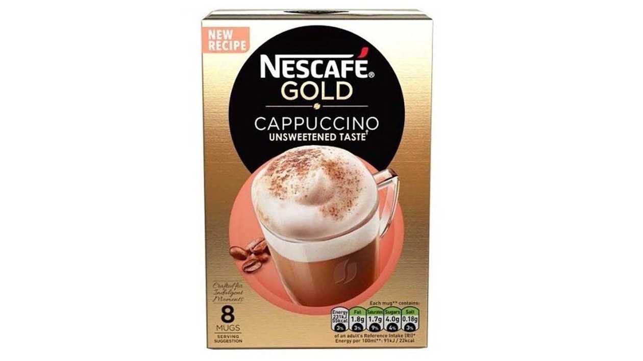 Nescafe Gold Cappuccino Unsweetened, X 8