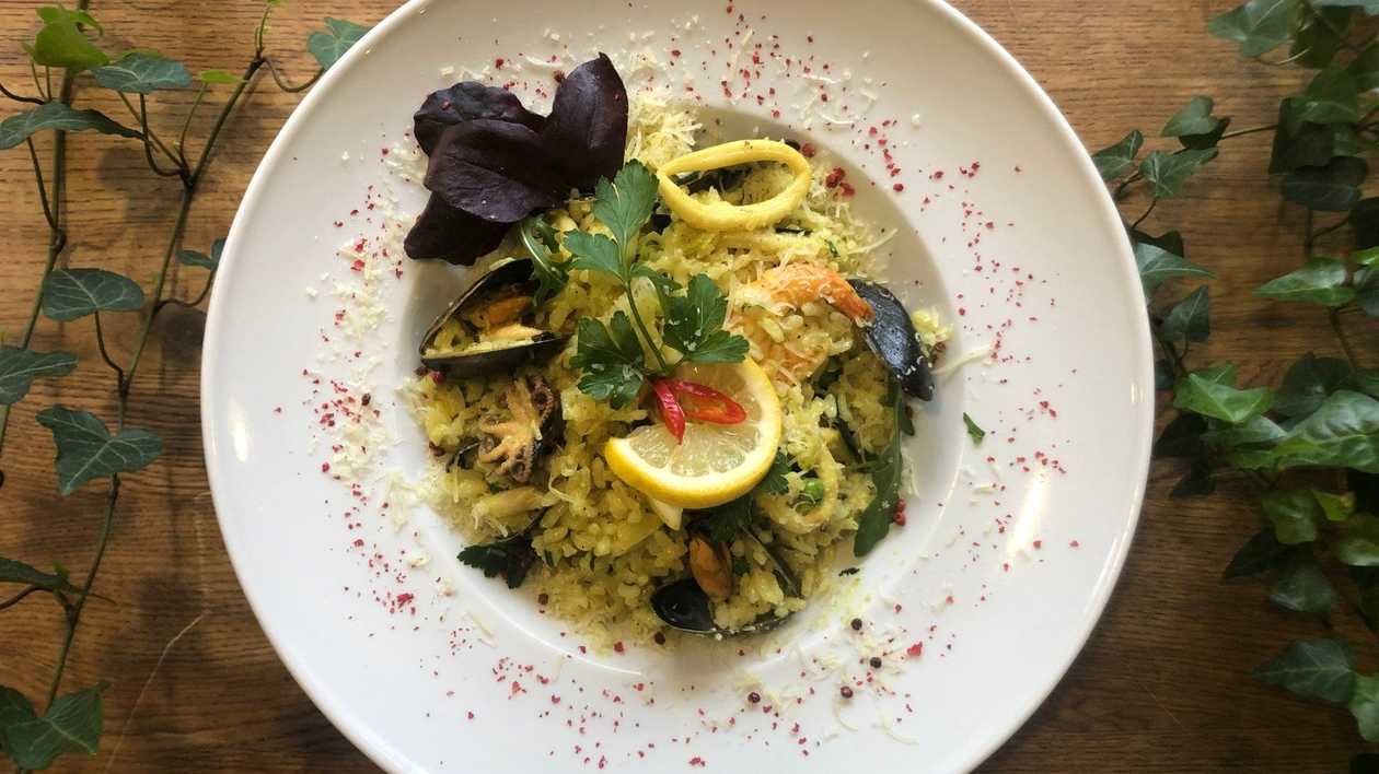 Risotto with seafood