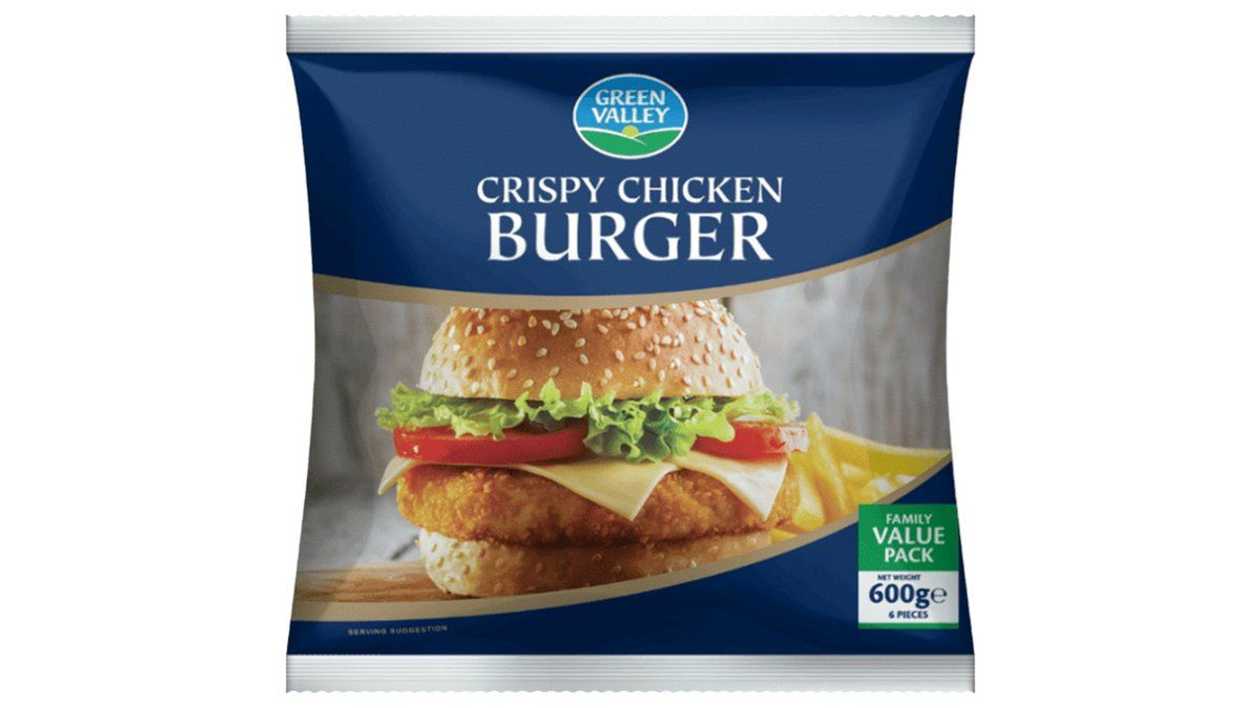 Green Valley Crispy Chicken Burger, 600g