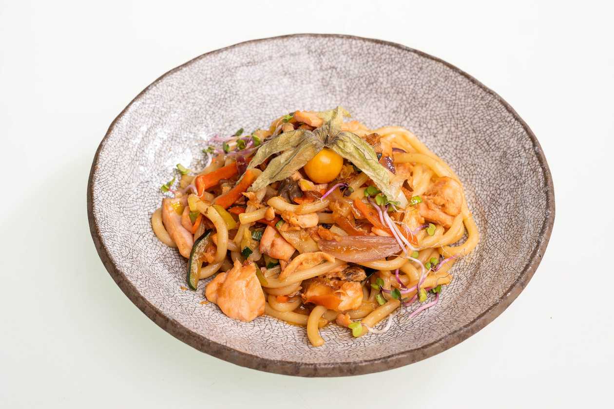 Teriyaki Udon Salmon