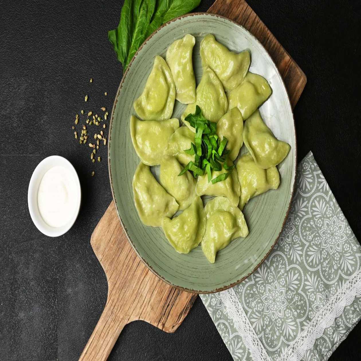 Varenyky se špenátem a slaným tvarohem 500 g