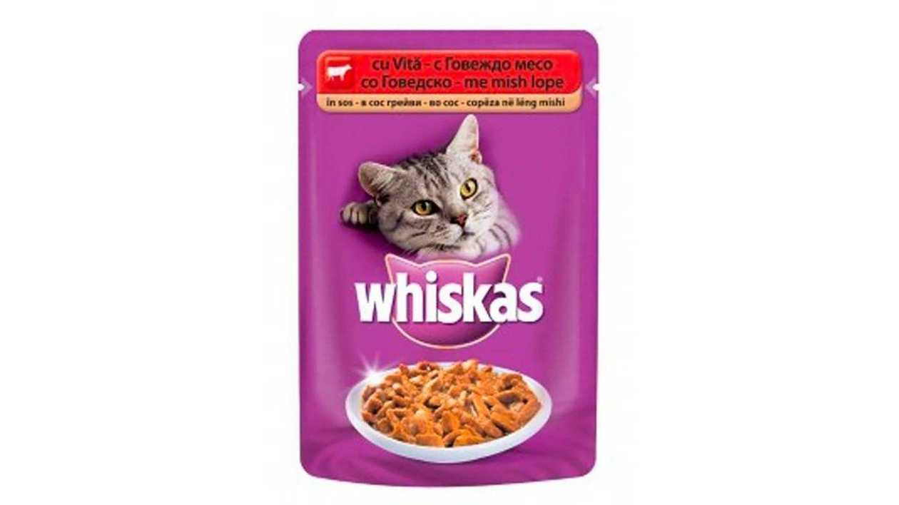 Whiskas Adult Pouch Beef, 100g
