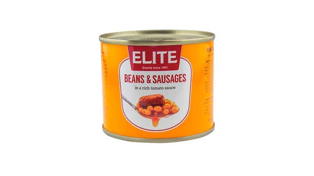 Elite Baked Beans & Sausages, 210g