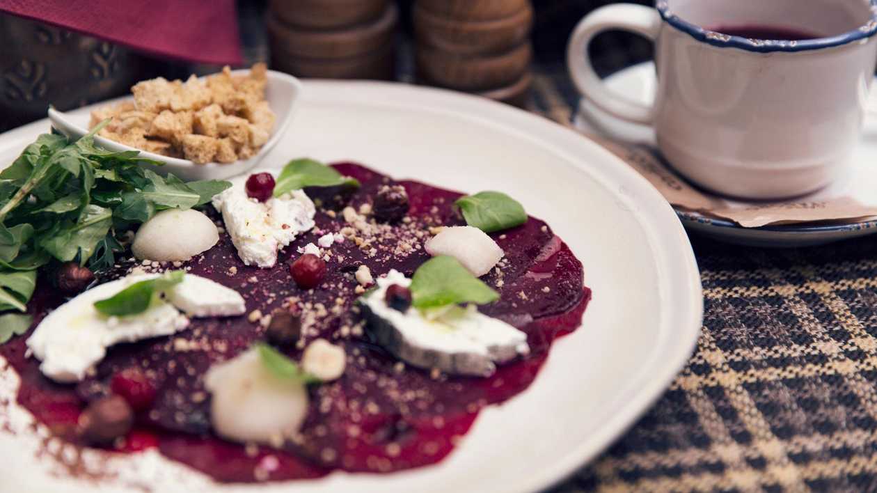 Beet carpaccio