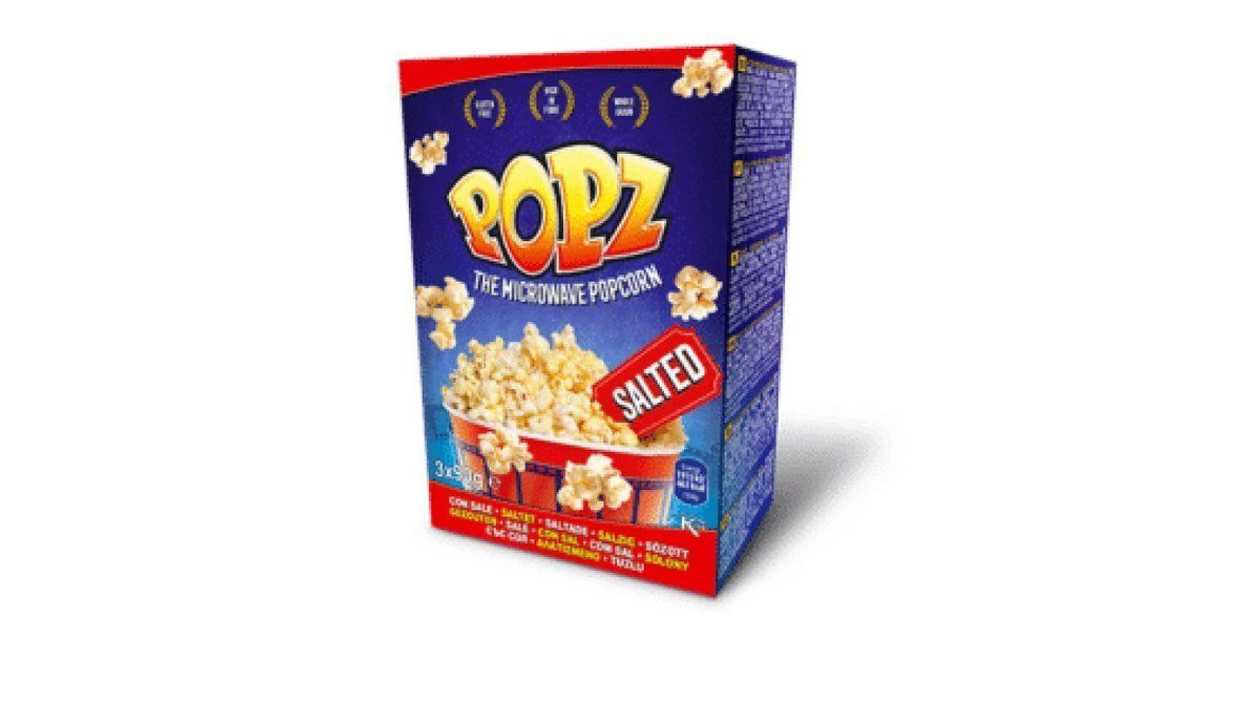 Popz Microwave Popcorn, 100g X 3