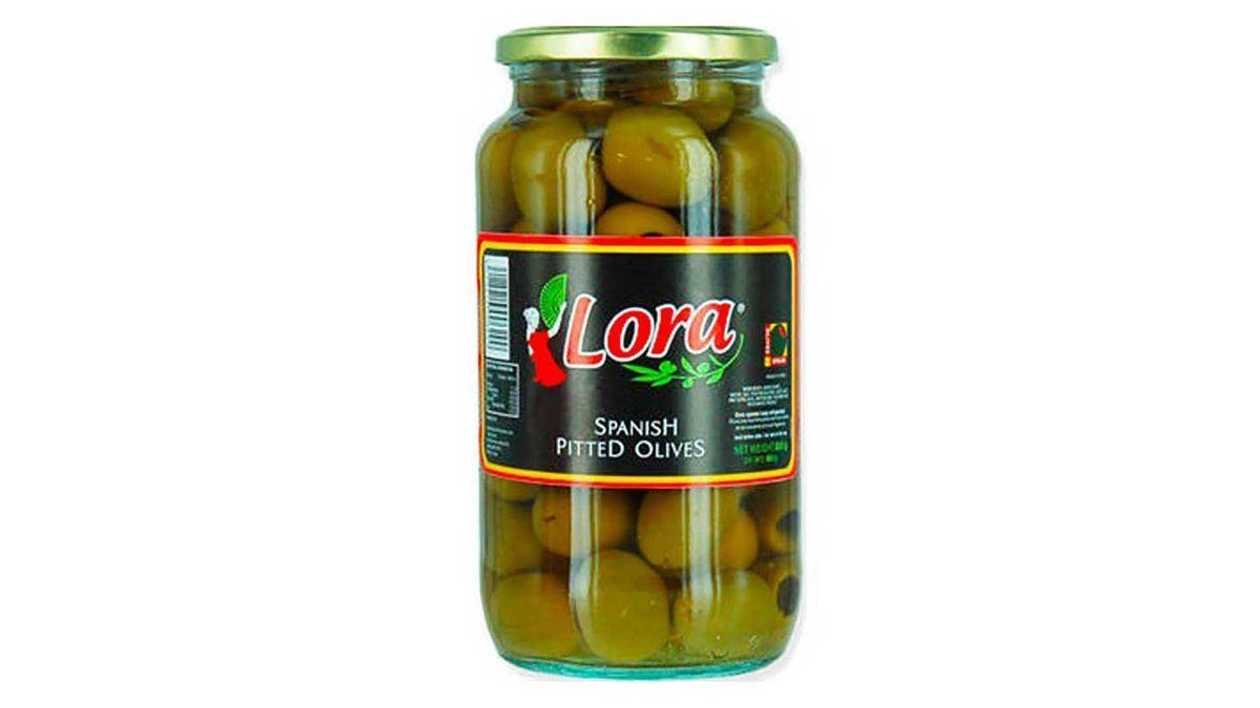 Lora Pitted Green Olives, 880g