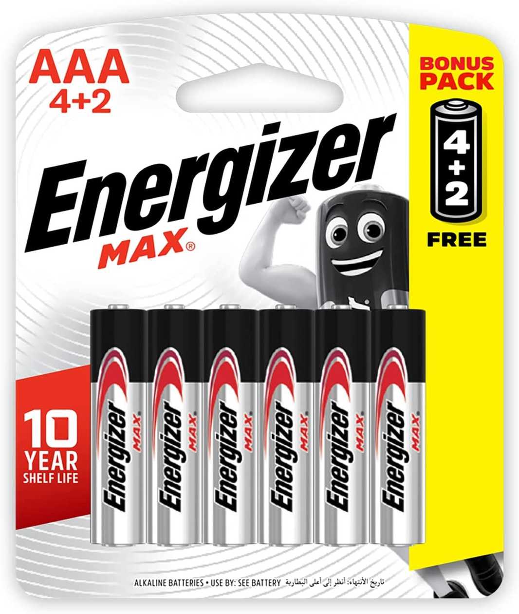 Energizer Battery AAA 6's