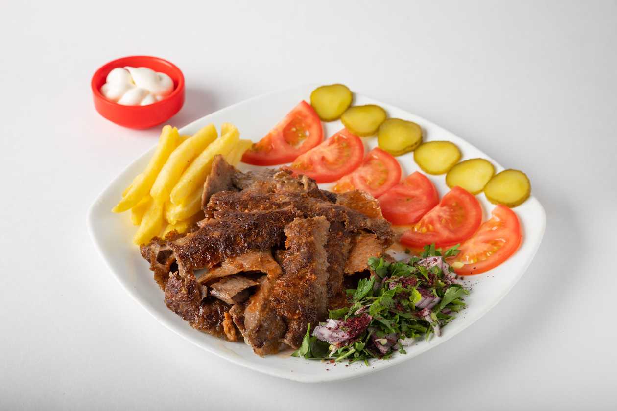 Meat doner on Plate