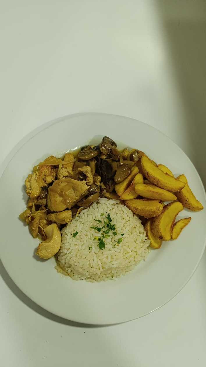 Chicken Strips with Mushrooms