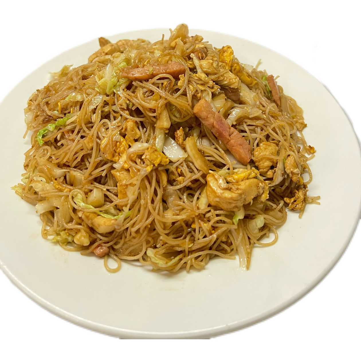 Rice Pasta With Three Kinds of Meat