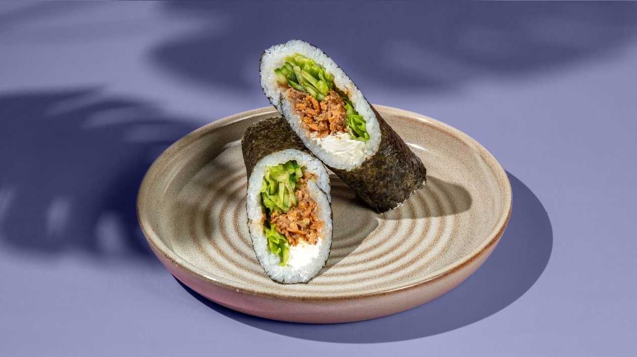 Salmon burrito