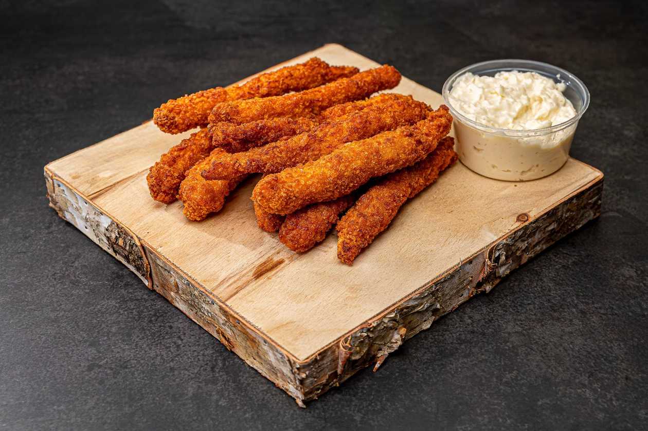 Crispy chicken file strips