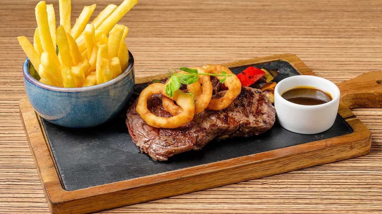 Grilled Angus Rib Eye of Beef 300g