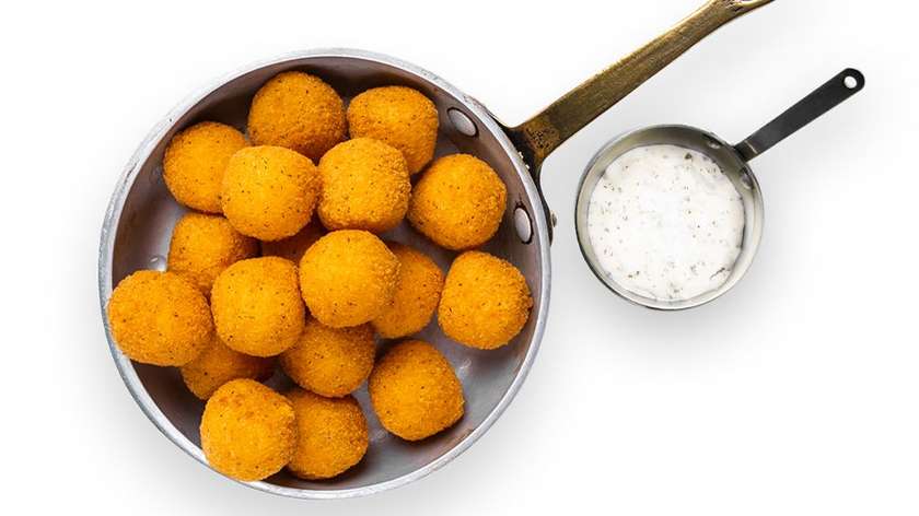 Deep-fried cheese bites