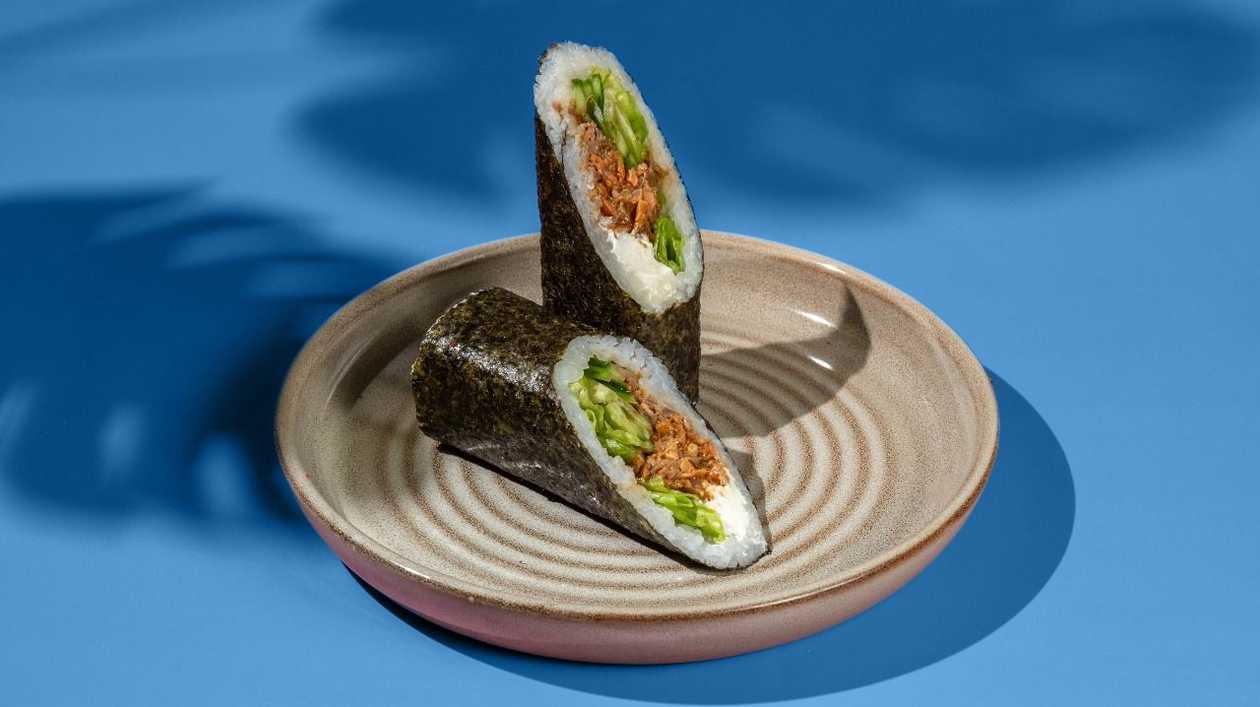 Salmon burrito