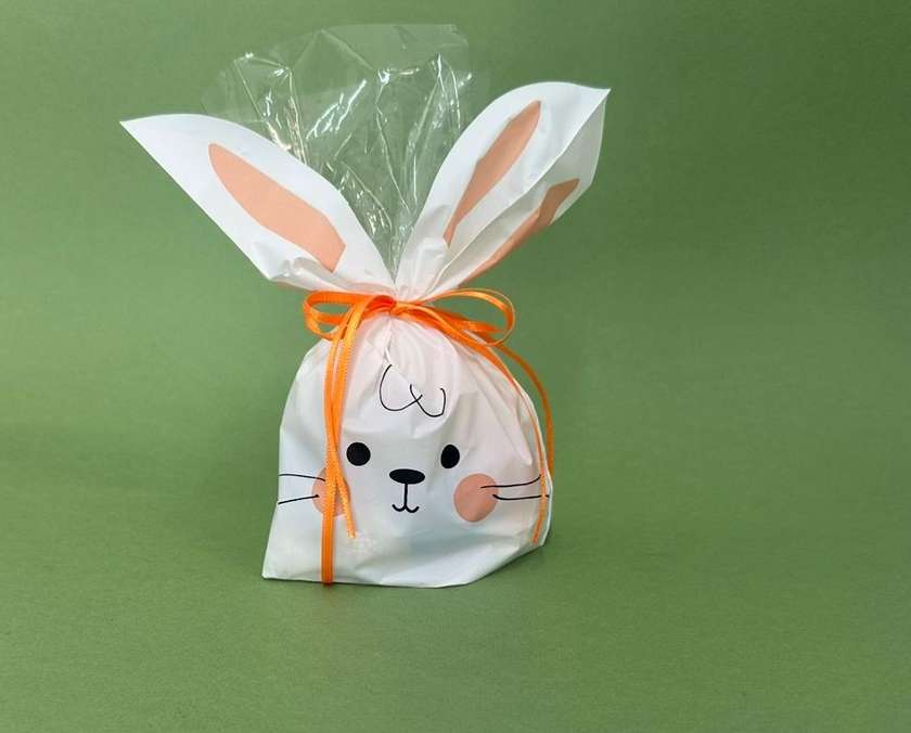 Zαχαρωτά σε σακουλάκι σχήμα λαγουδάκι