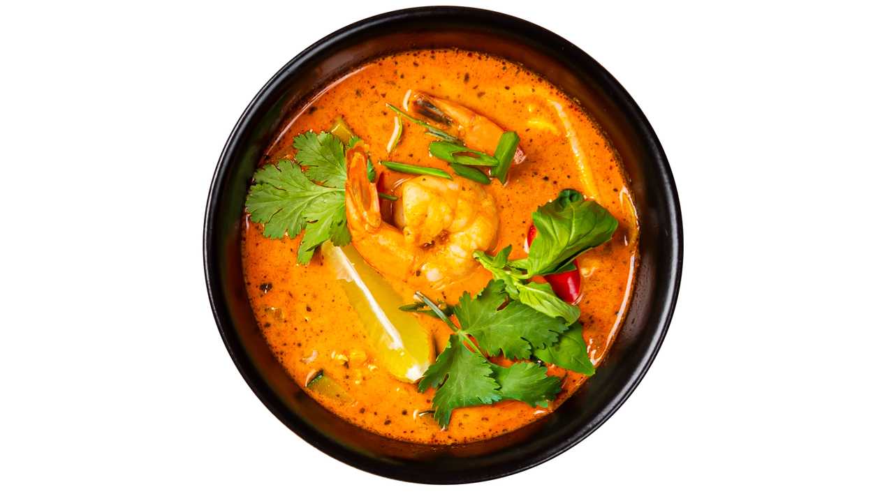 Tailandietiška krevečių ir vištienos sriuba