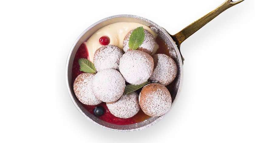 Doughnuts with different sauces