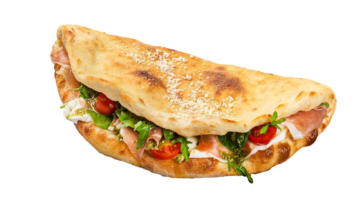 Panuozzo su vytintu kumpiu ir pesto 30cm