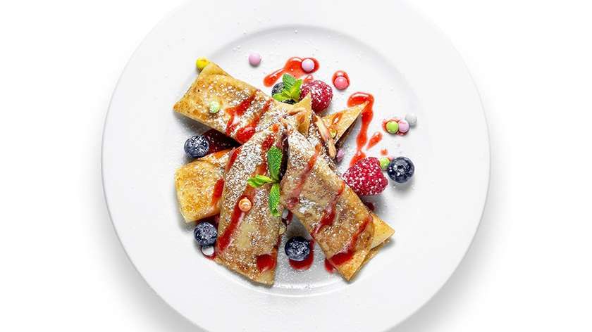 Funny crepes with Nutella and banana