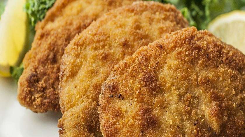 Veal Mini Schnitzels In Italian Breadcrumbs, Cranberries