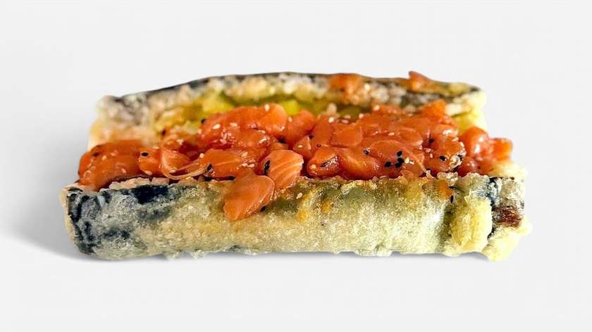 Burrito Sushi z tatar z łososia