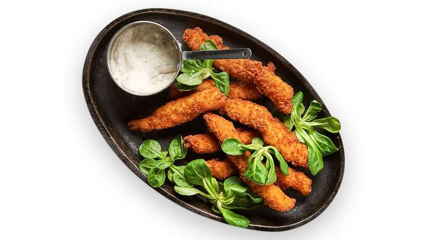 Deep-fried chicken pieces