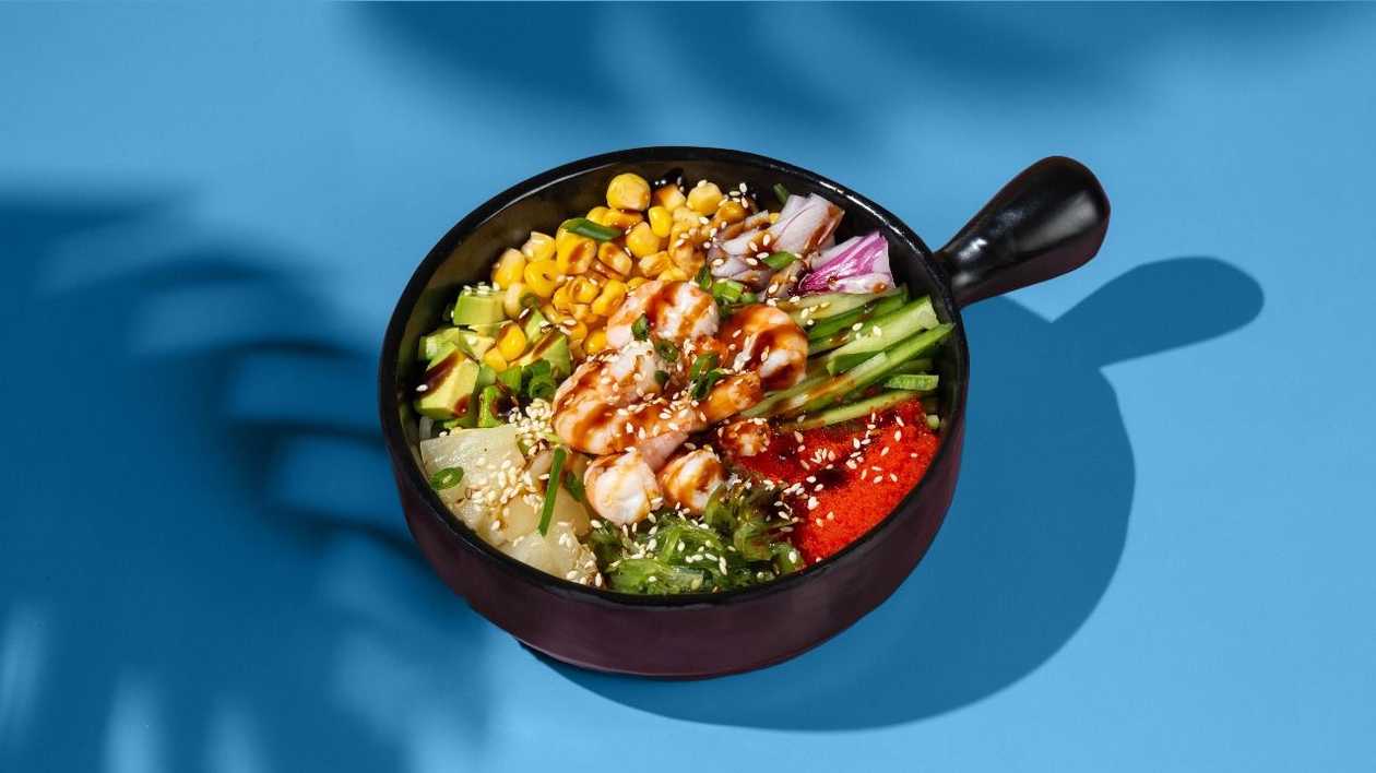 Poke with shrimp