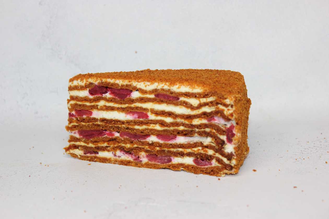 Honey Cake with Cherry