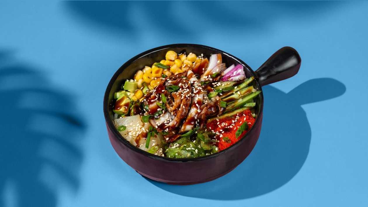 Poke with a unagi