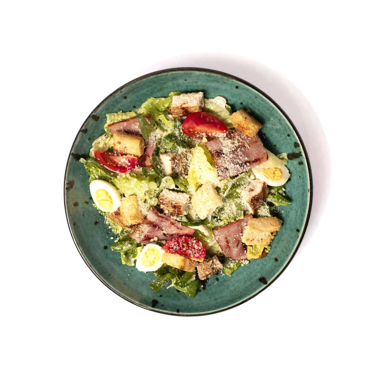 Caesar Salad with Chicken and Bacon