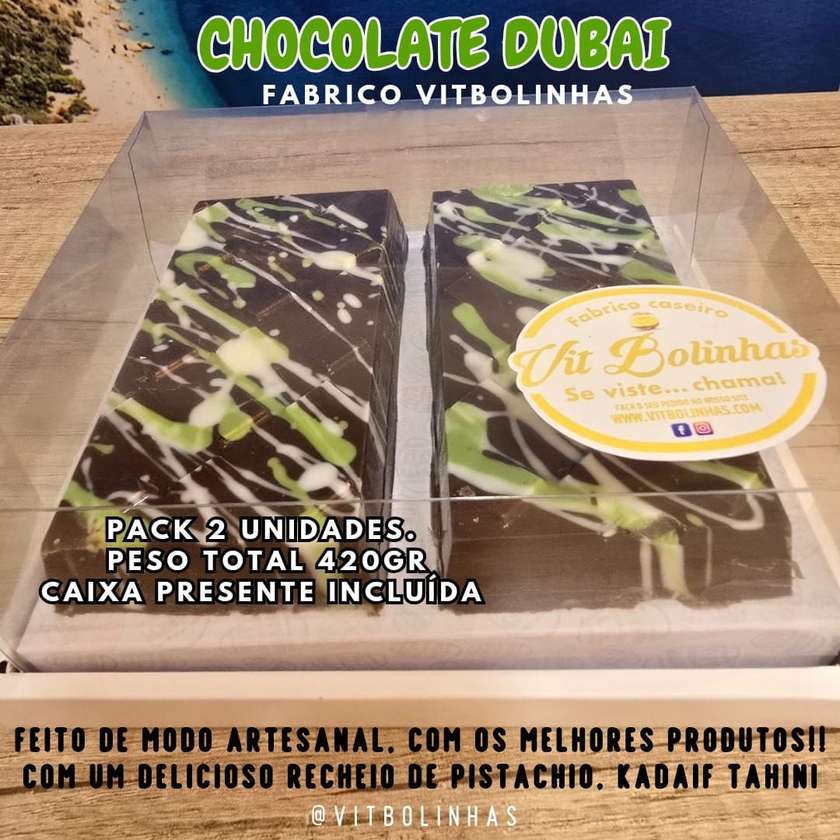 Pack 2 Tabletes Chocolate Dubai