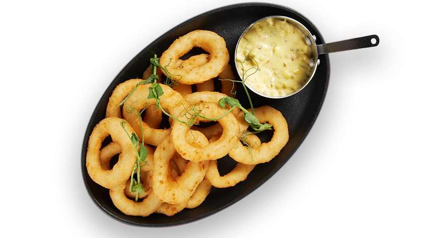 Deep-fried onion rings