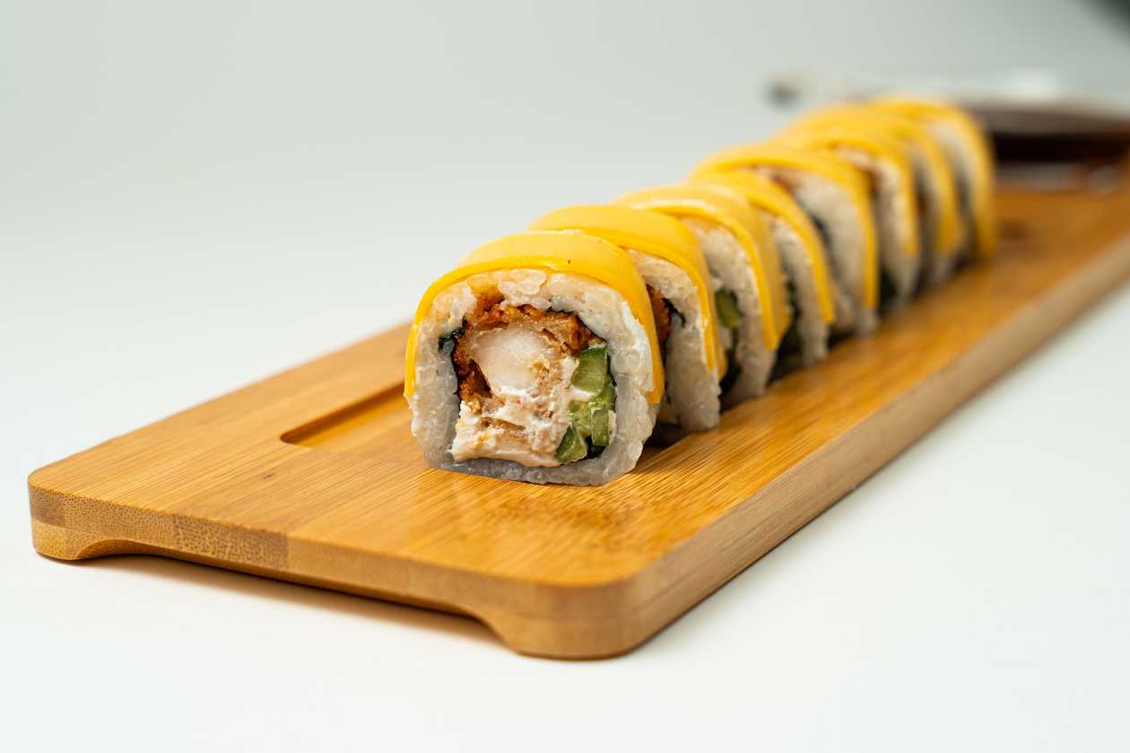Cheese krevetka roll