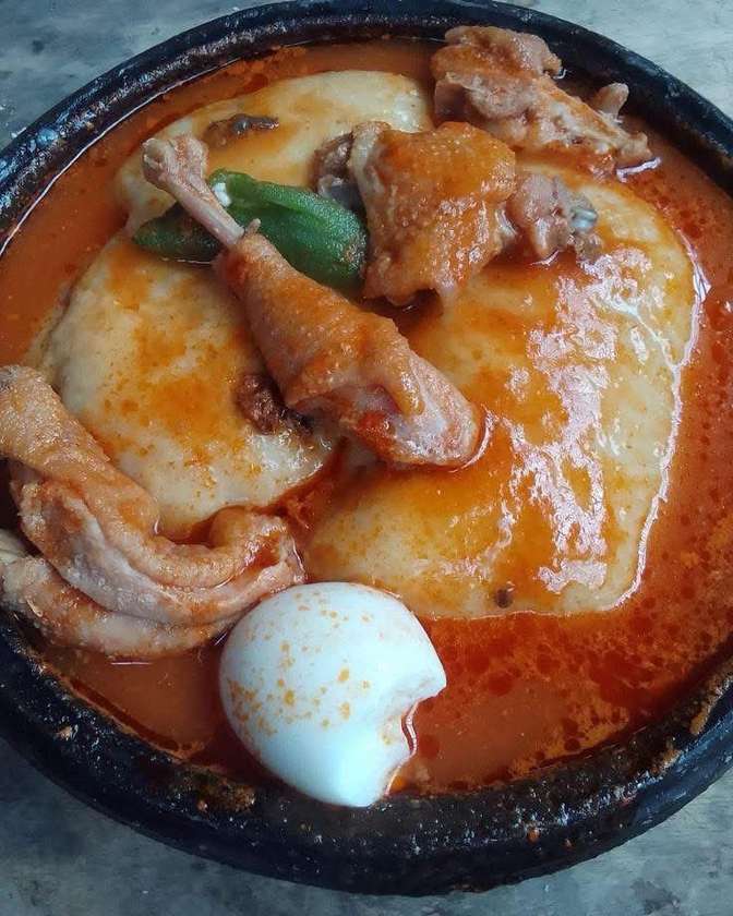 Fufu with light soup