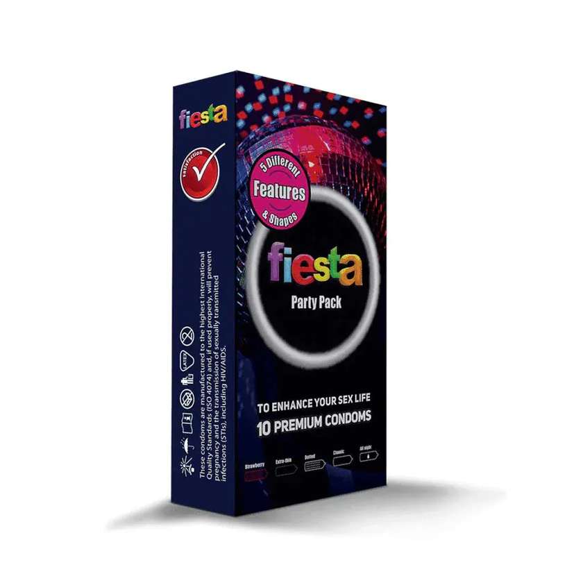 Fiesta Party Pack 10 premium condoms
