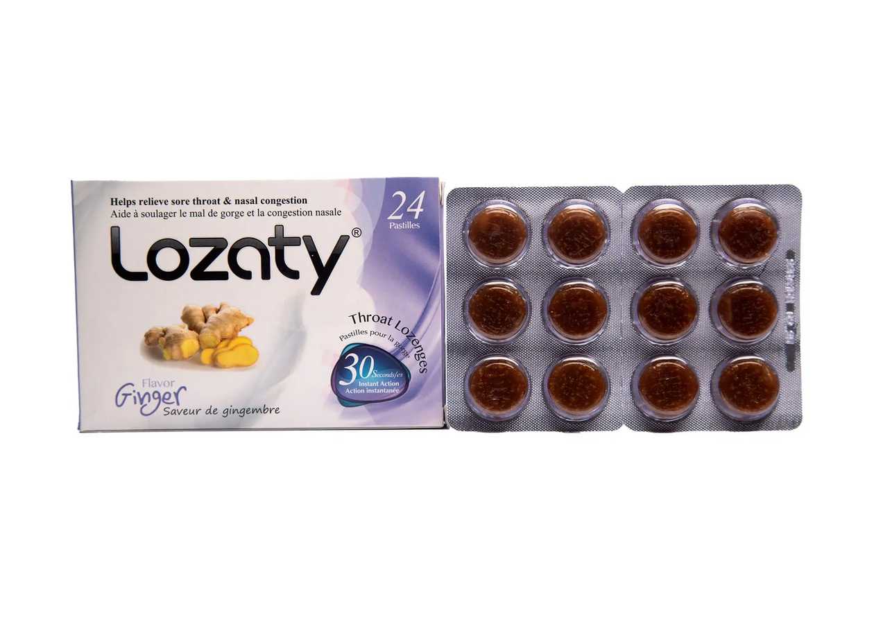 Lozaty Ginger Lozenges (12 lozenges)