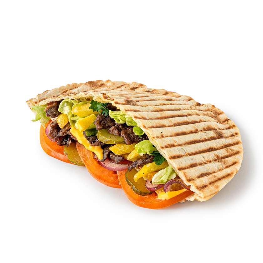 Pita with Pulled Beef