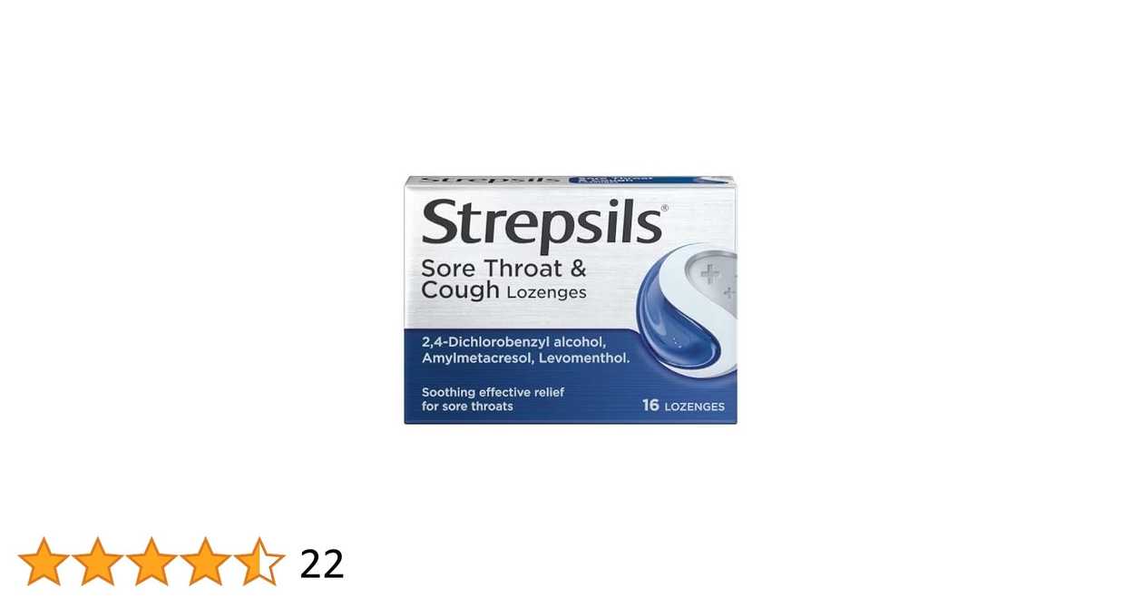 Strepsils sore throat & cough lozenges x1 (8 LOZENGES)